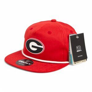 Georgia Bulldogs Power G 3D Classic Rope Hat- Red/ White